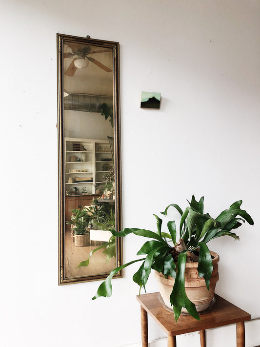 Lovely Full Length Gold Leaf Mirror