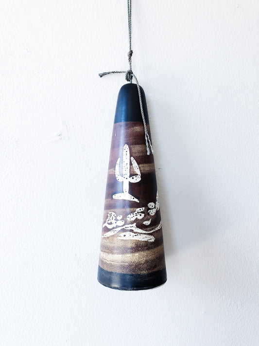Vintage Pacific Stoneware Cactus Bell
