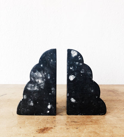Vintage Marble Cloud Book Ends
