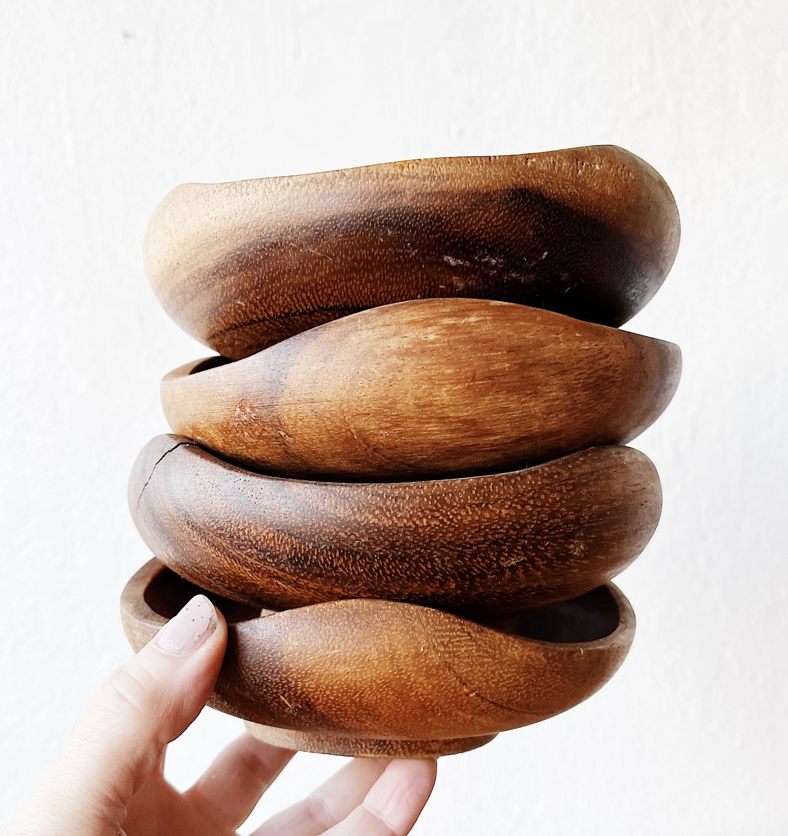 Set of Vintage Wood Bowls