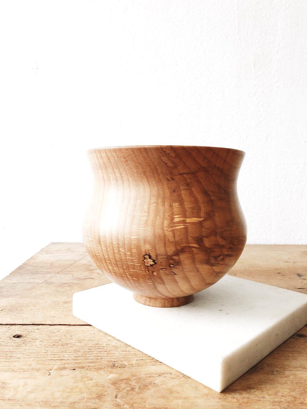 Handmade Maple Wood Planter