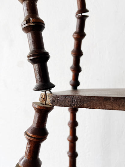Antique Folk Art Spool Shelf