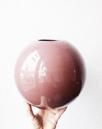 Vintage Ceramic Orb Vase