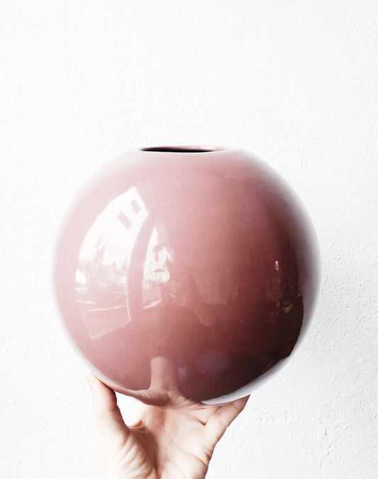 Vintage Ceramic Orb Vase