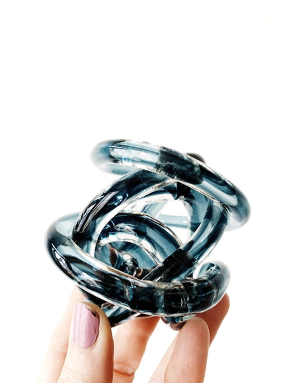 Handmade Glass Knot Sculpture