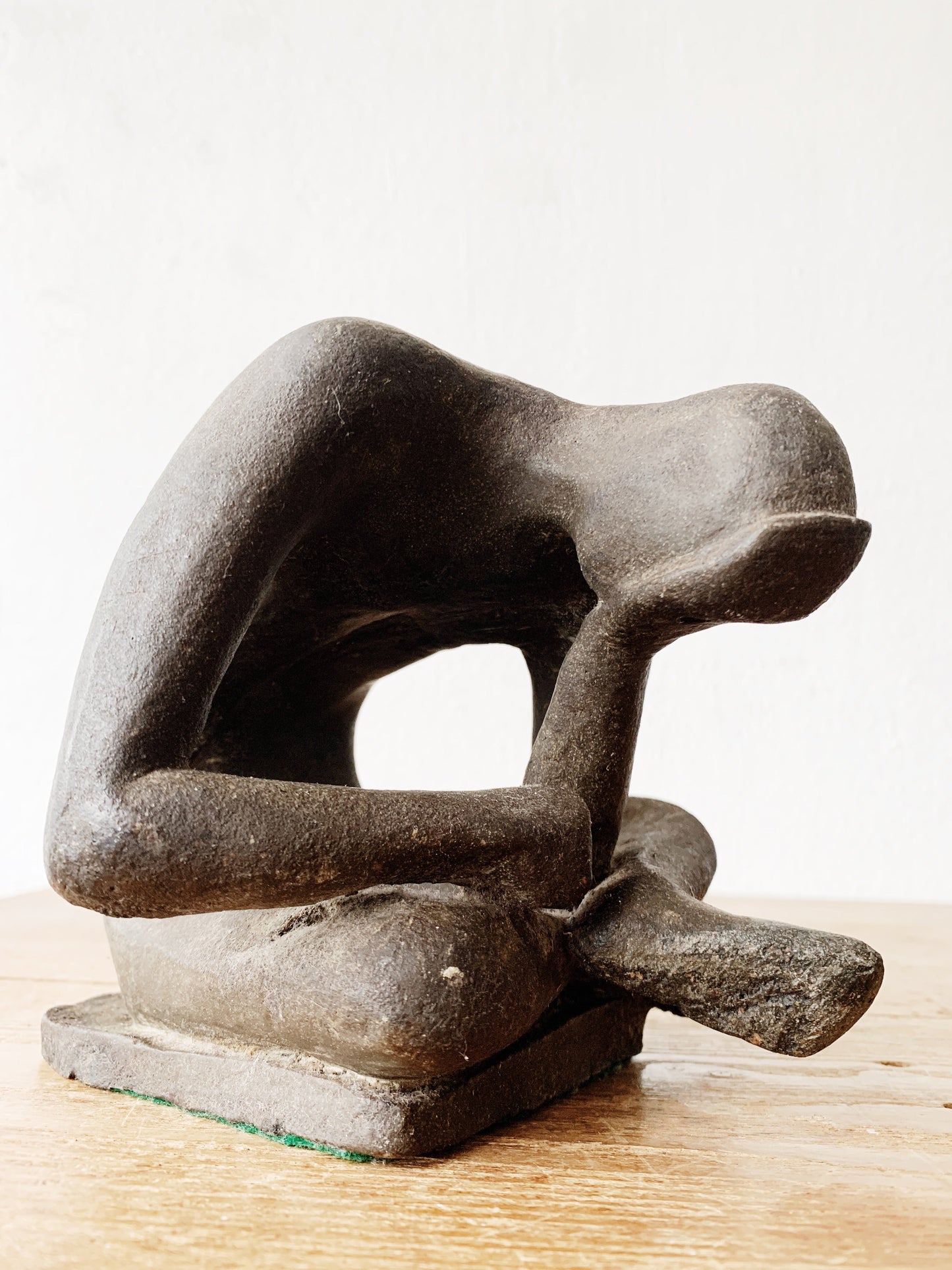 Vintage Weighty Clay Sculpture