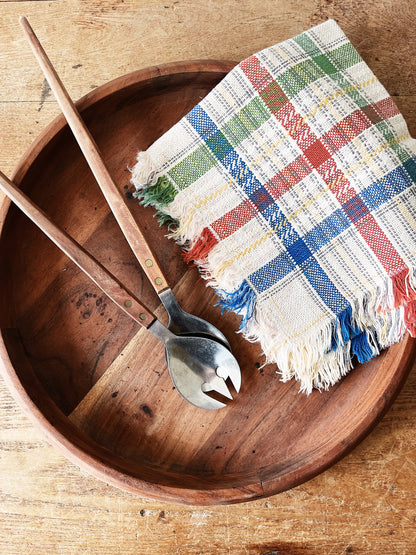 Shallow Teak Bowl and Servers