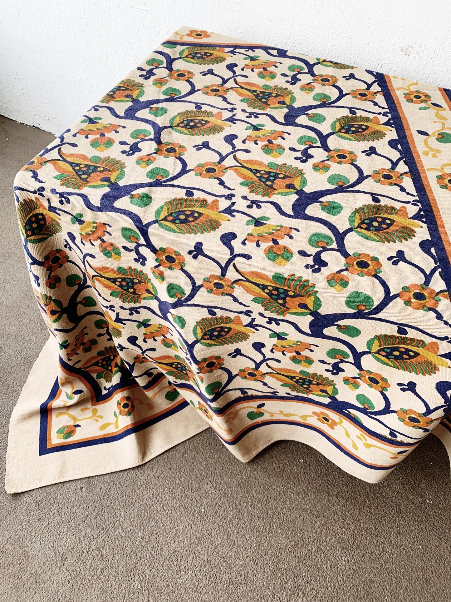 Vintage Cotton Textile/ Table Cloth