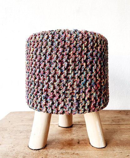 Contemporary Crocheted Stool