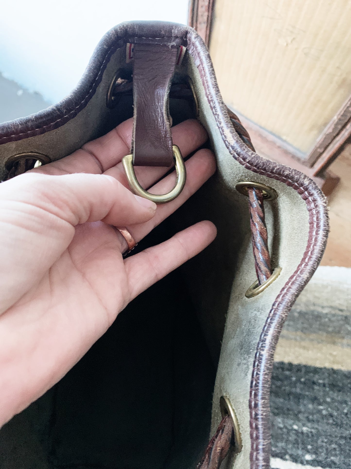 Vintage Dooney & Bourke Cinch Bucket Bag