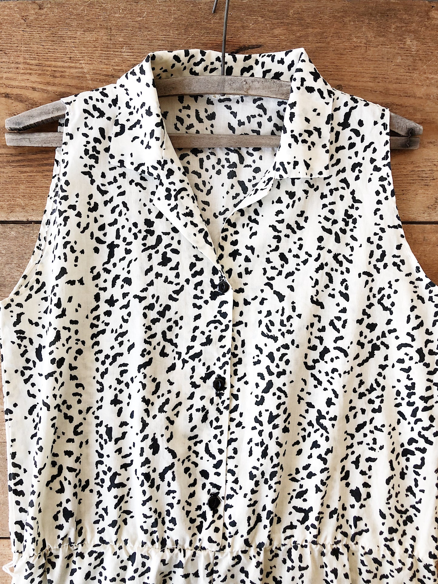 Vintage Animal Print Romper