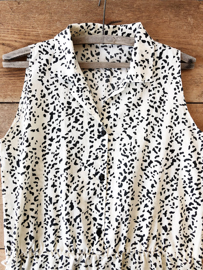 Vintage Animal Print Romper