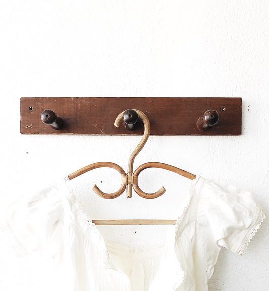 Vintage Primitive Peg Rack