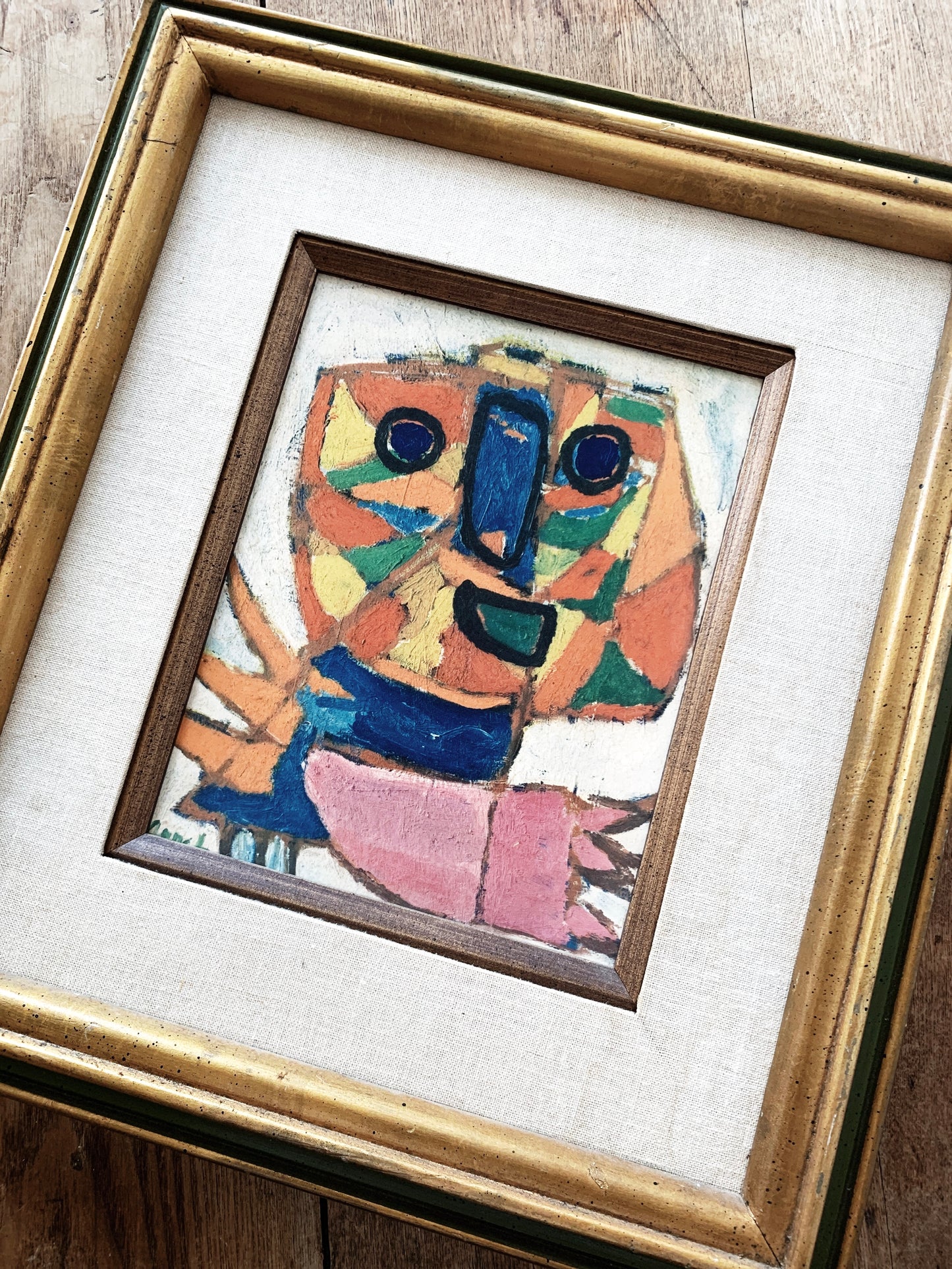 Mid Century Framed Lithograph