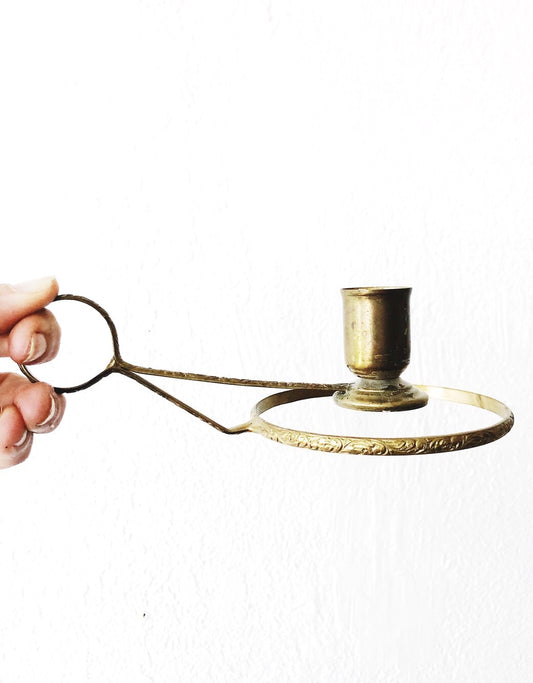 Vintage Brass Candle Holder