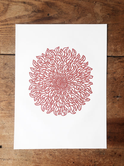 Vintage Czechoslovakian Wood Cut