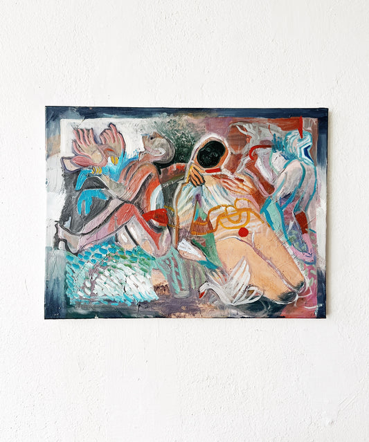Original Abstract Figural Expressionist Painting