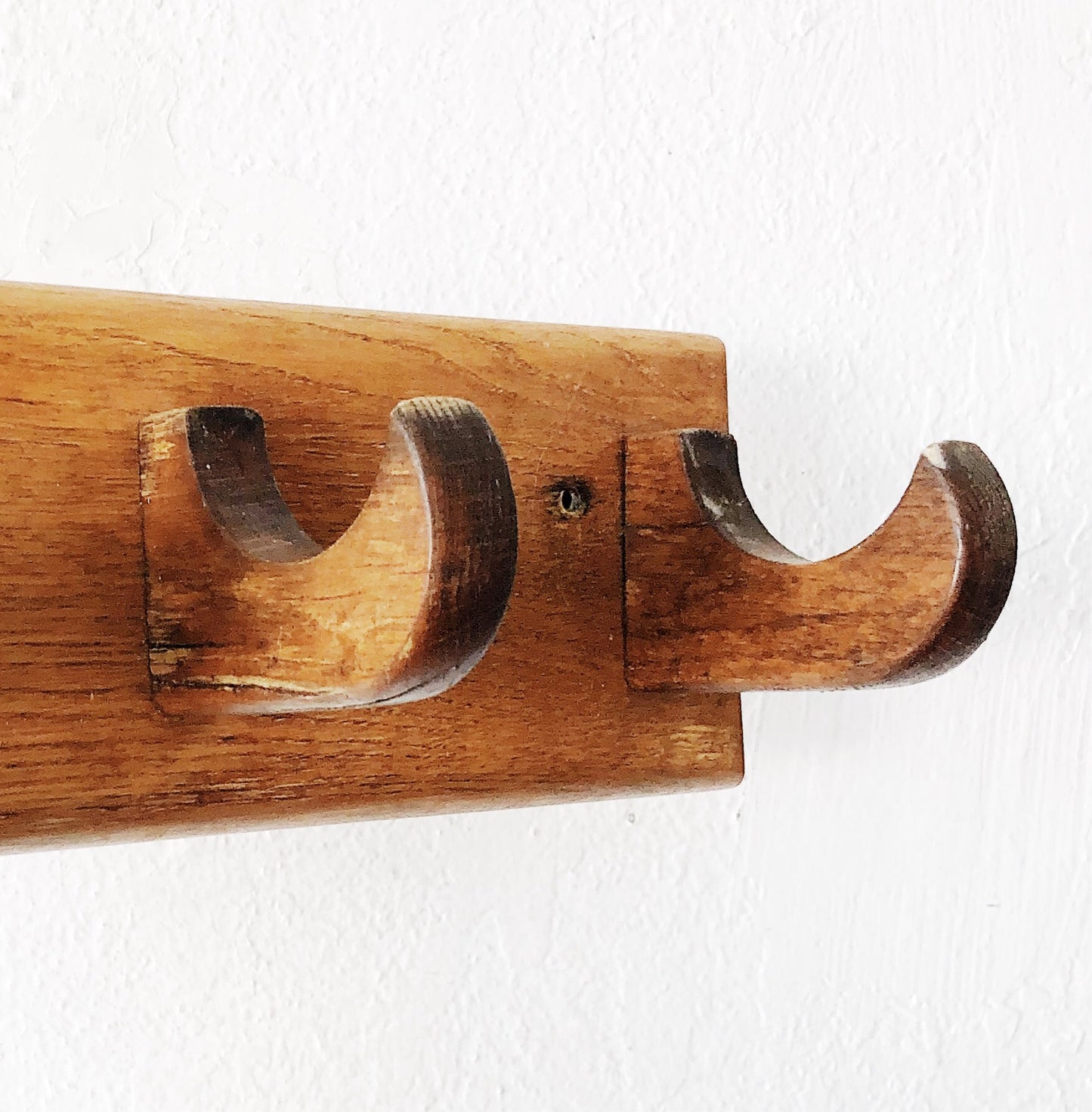 Vintage Wood Hook Rack