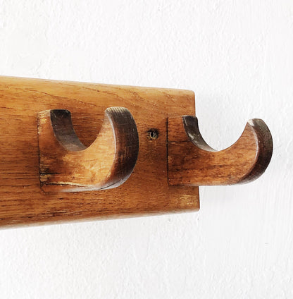 Vintage Wood Hook Rack