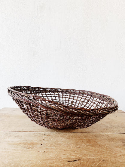 Handmade Sculptural Twig Basket
