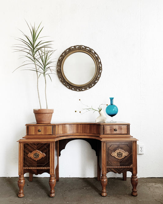 Antique Wood Vanity/ Entry Table