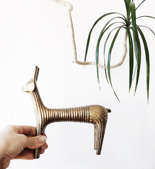 Vintage Mid Century Brass Animal