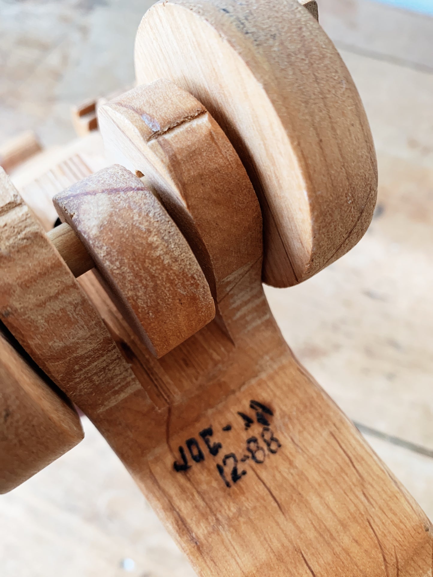 Vintage Handmade Wood T-Rex