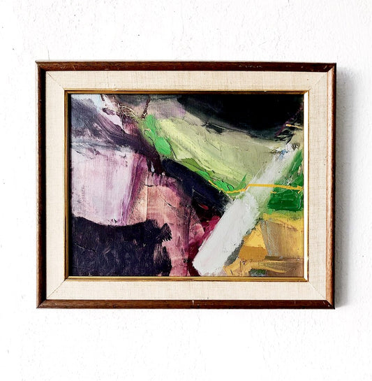 Vintage Abstract Oil Painting
