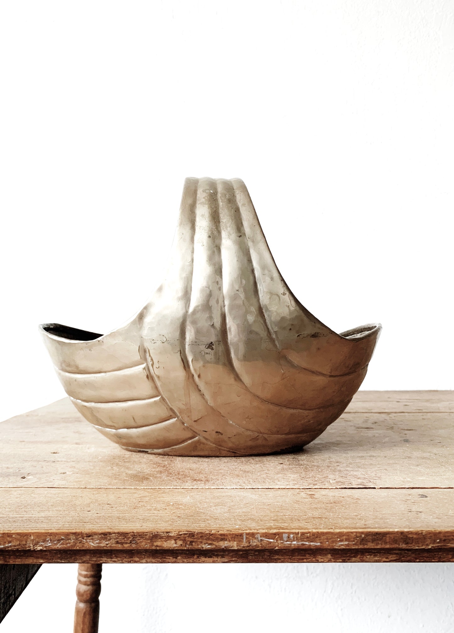 Vintage Brass Basket