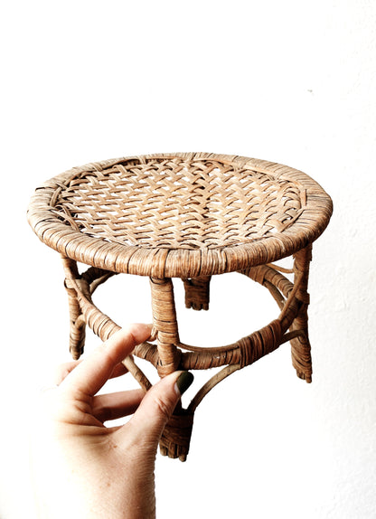 Vintage Wicker Stand