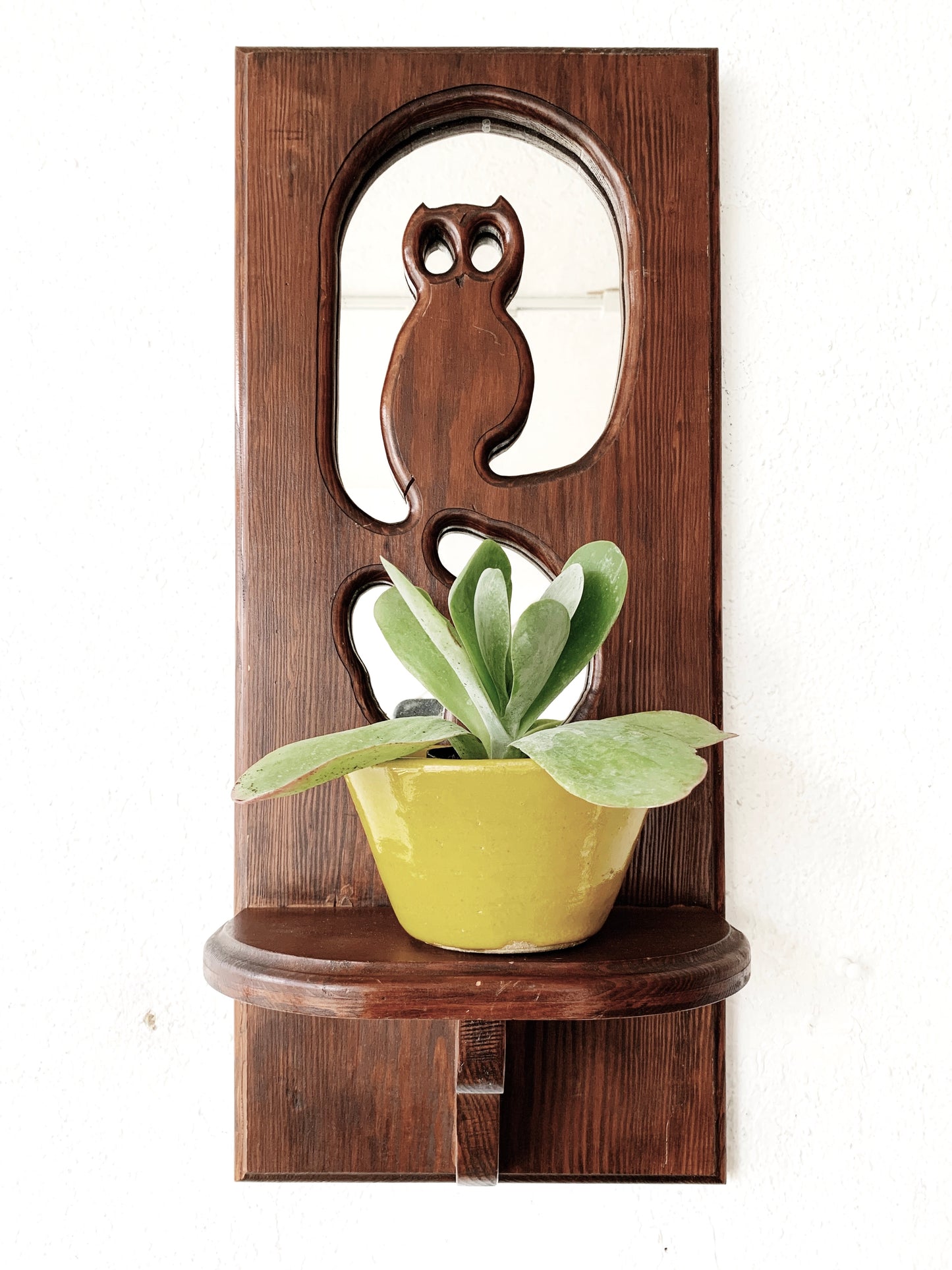 Vintage Mirrored Wall Shelf