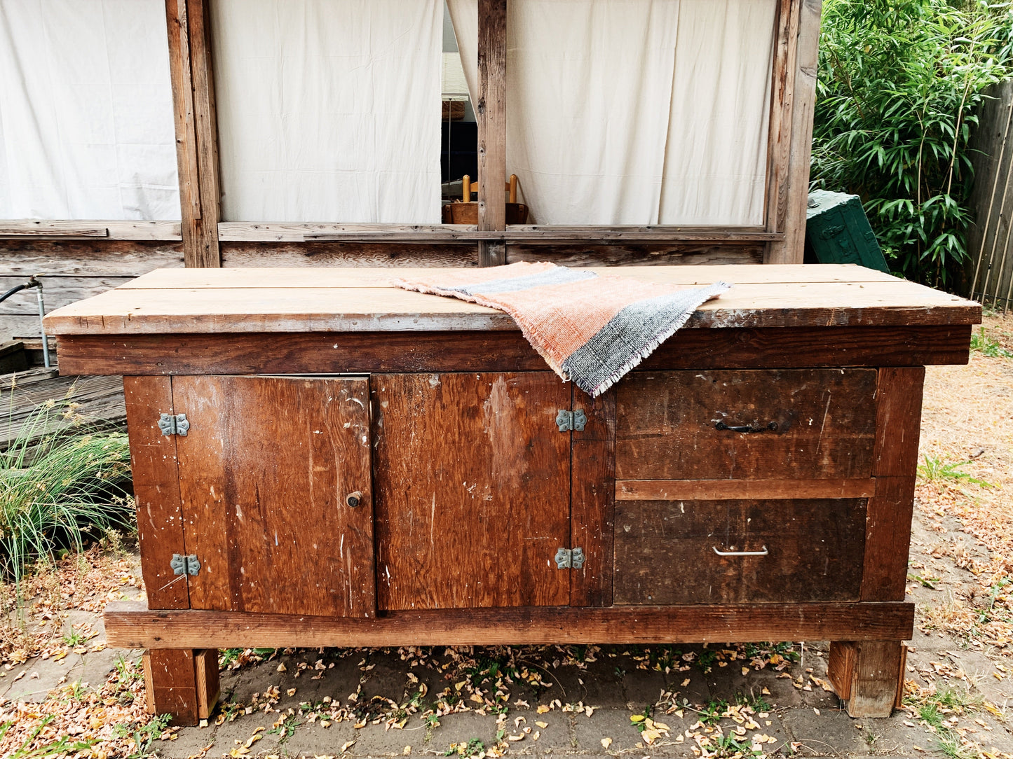 Antique Wood Cupboard