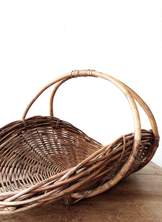 Large Vintage Gathering Basket