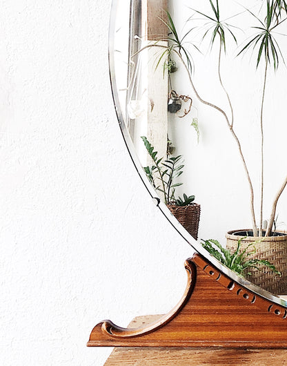 Vintage Round Dressing Mirror