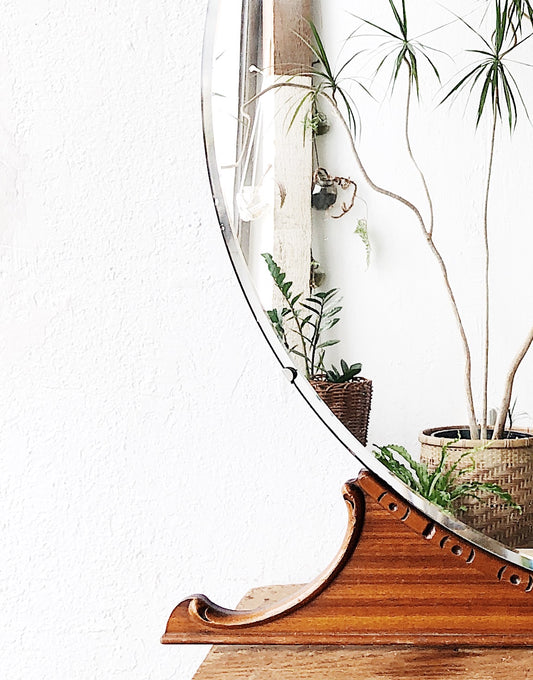 Vintage Round Dressing Mirror