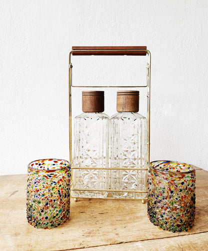 Pair Rainbow Confetti Glasses