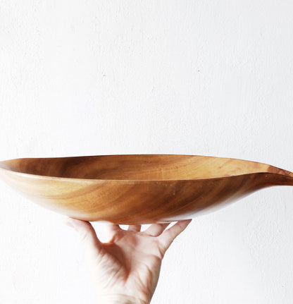 Vintage Wood Yin Yang Bowl