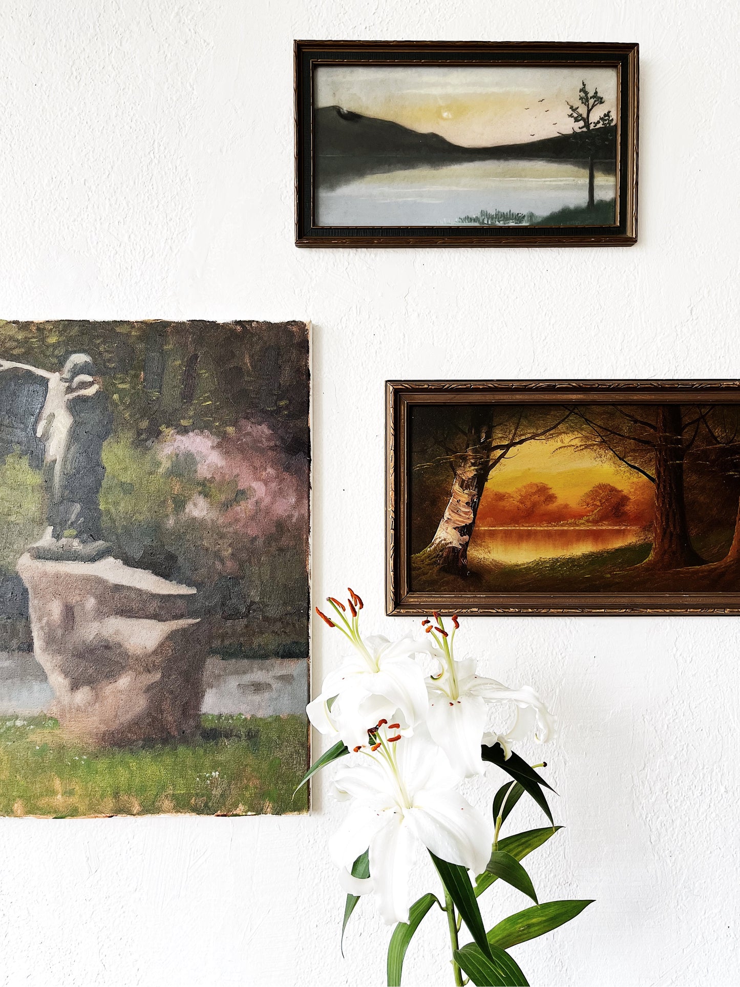 Antique Pastel Painting
