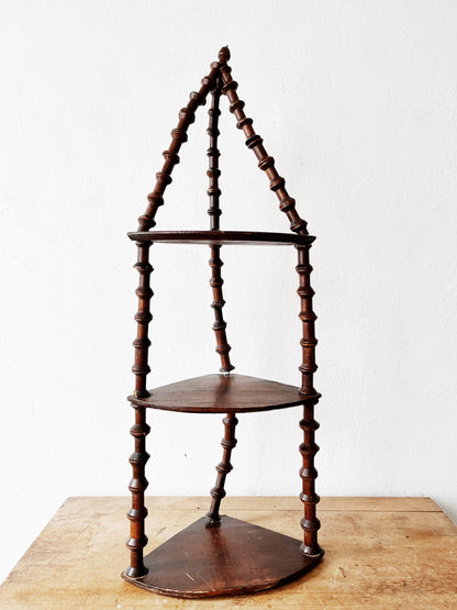 Antique Folk Art Spool Shelf