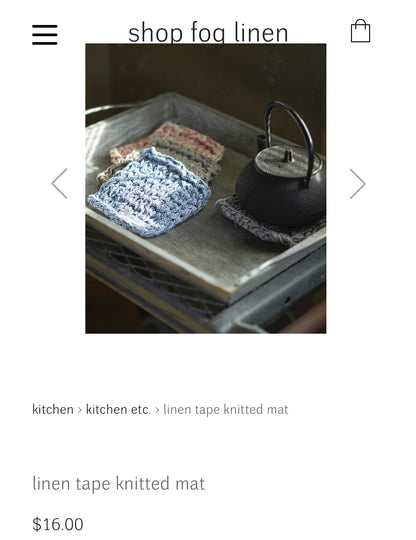 Fog Linen Rag Mats