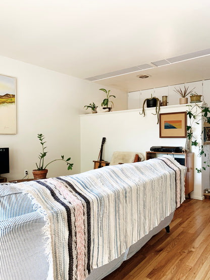 Vintage Cotton Rag Rug