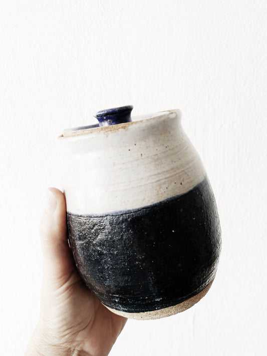 Lidded Pottery Vessel
