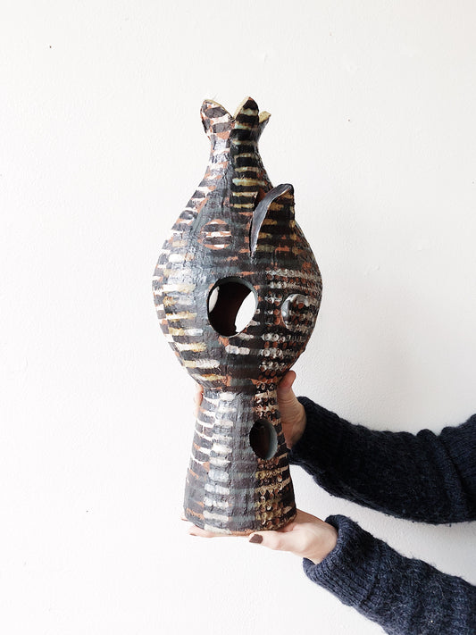 Original Brutalist Style Ceramic Sculpture