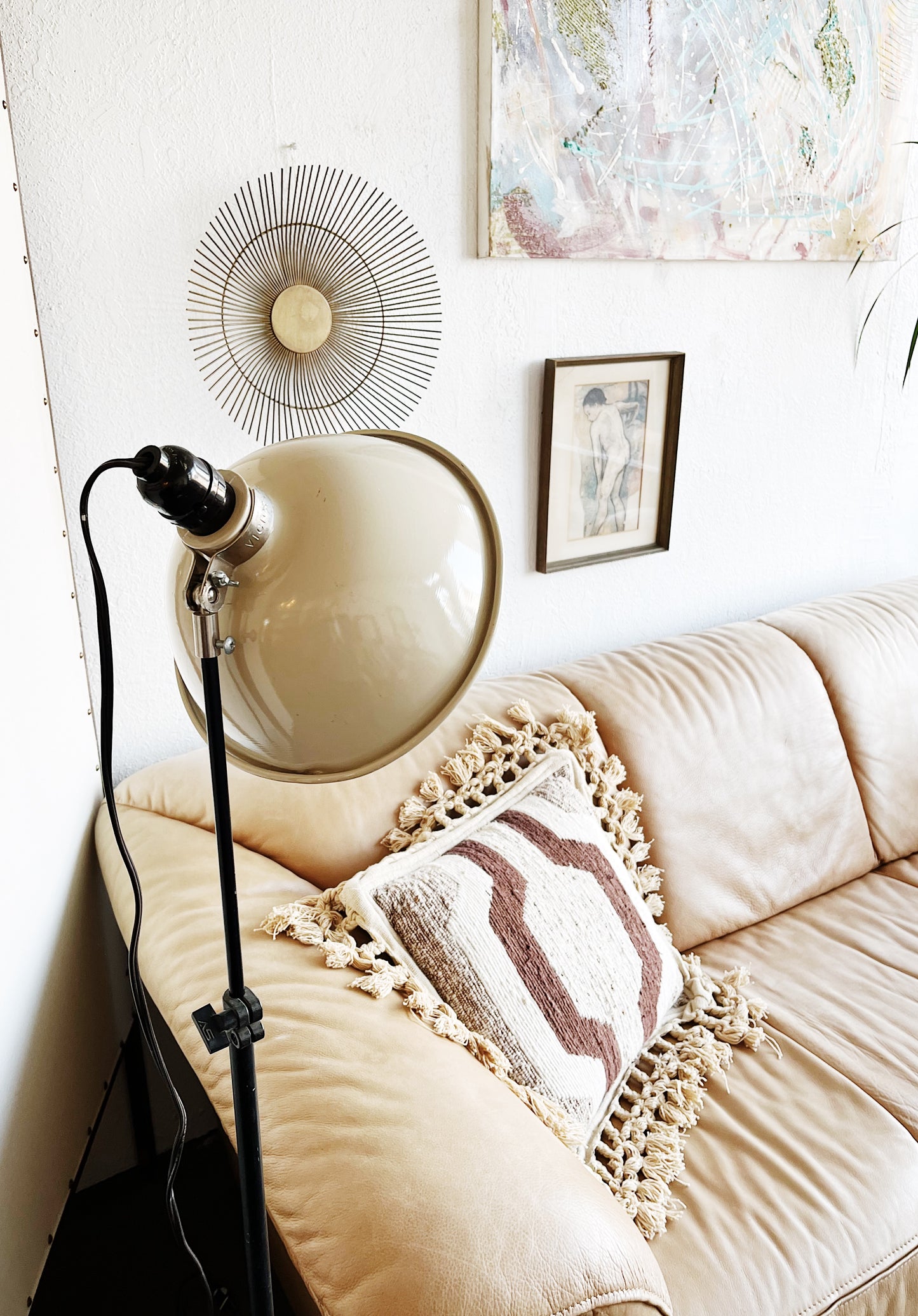 Vintage Italian Leather Couch