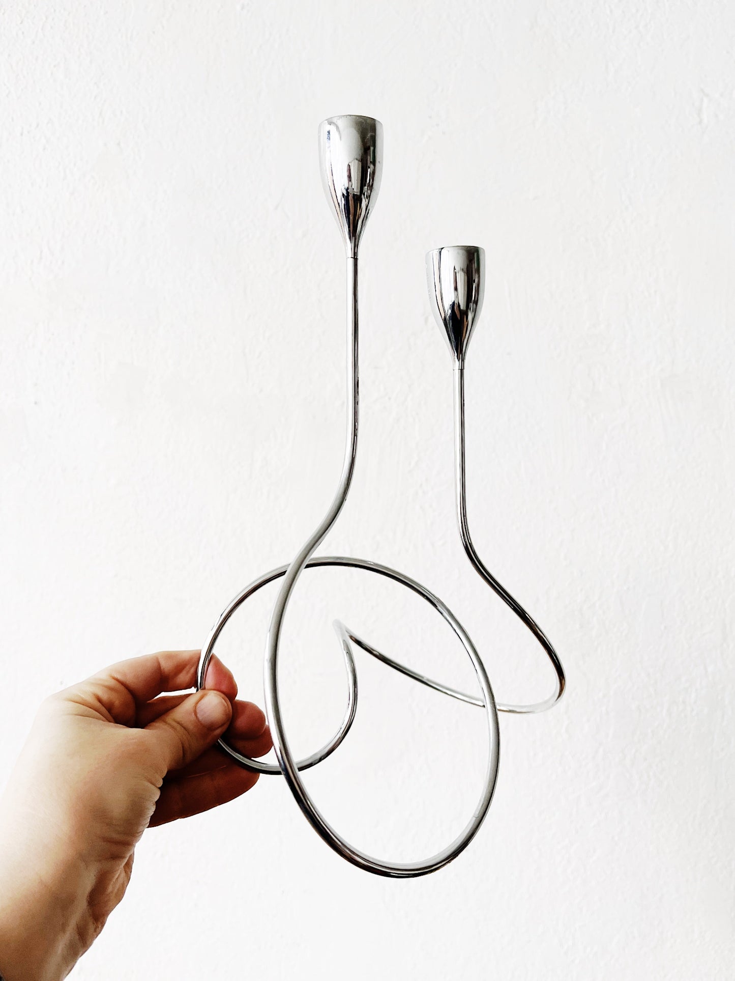 Contemporary Chrome Candlestick
