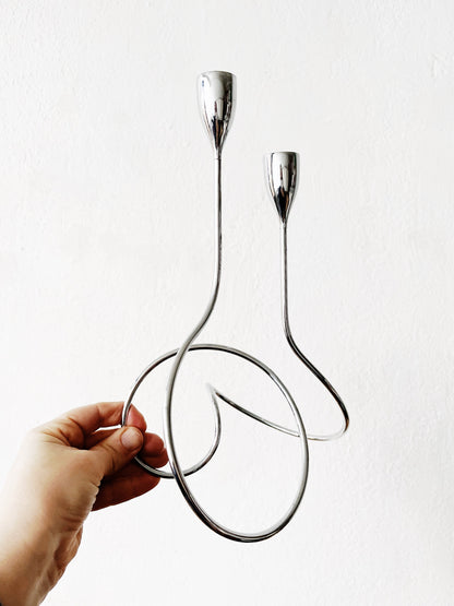 Contemporary Chrome Candlestick