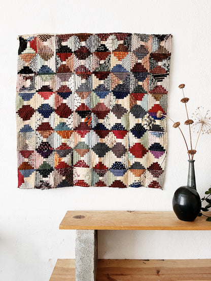 Antique Silk Quilt Hanging