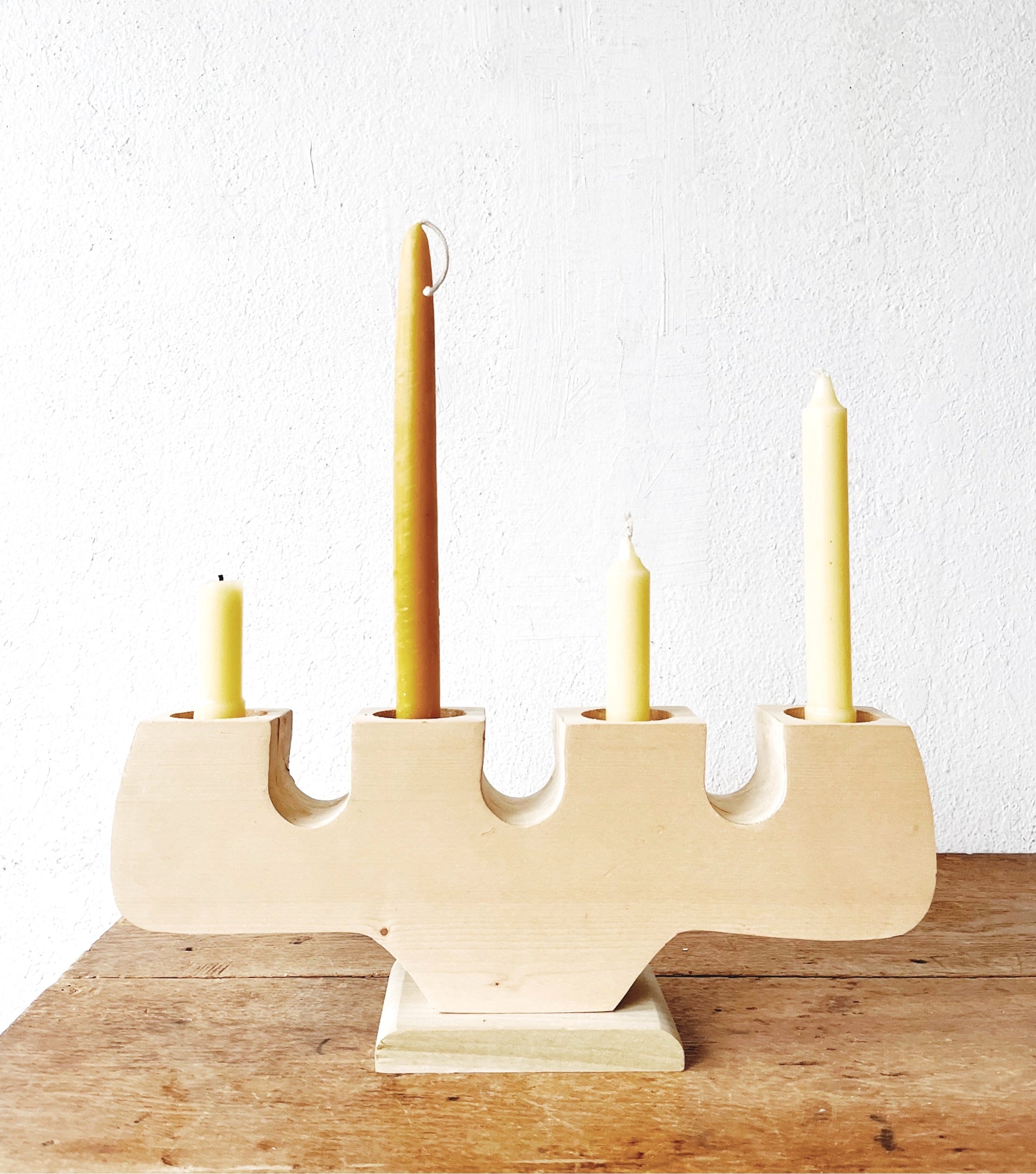 Handmade Birch Candelabra