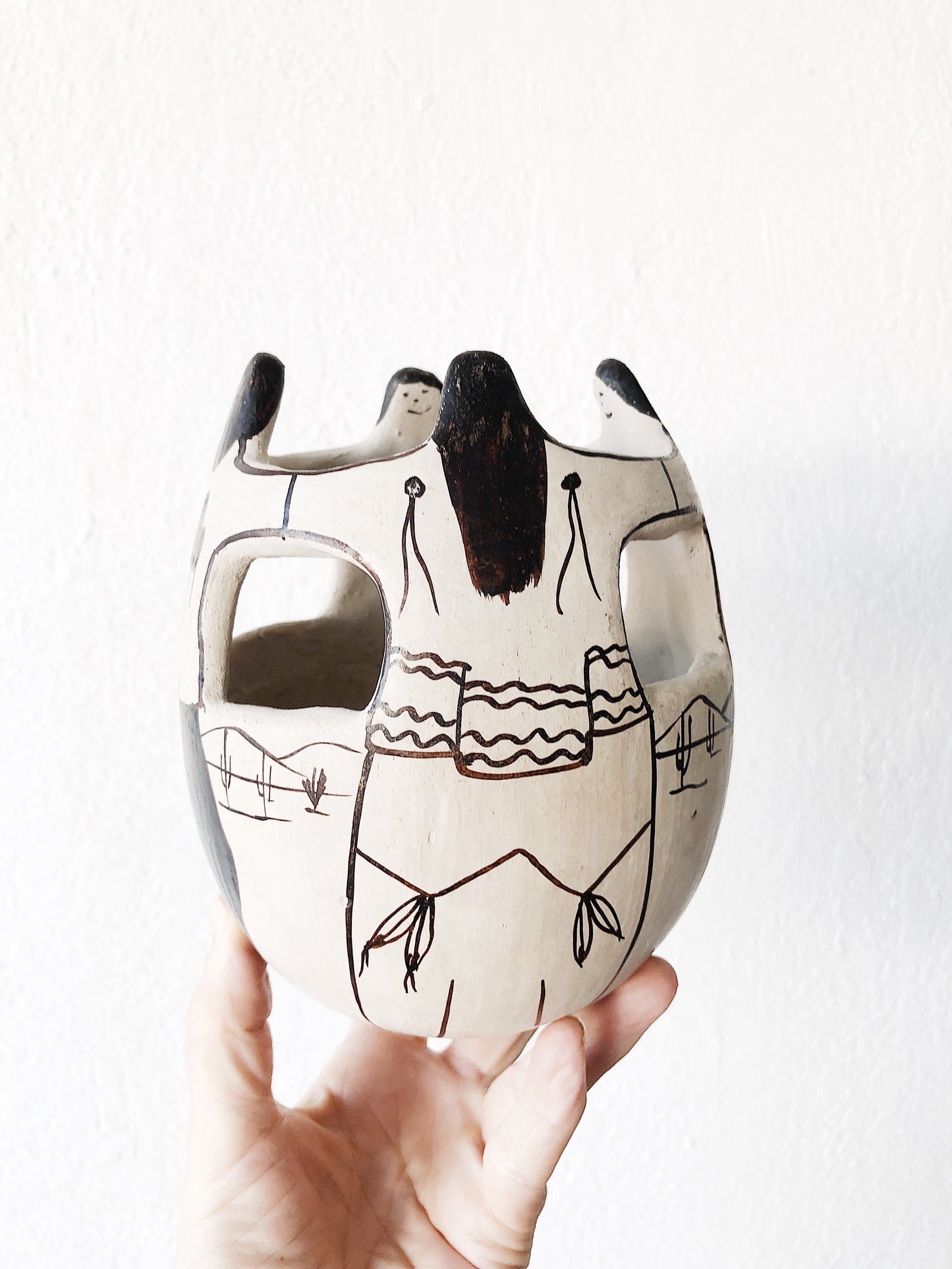 Rare Papago Angea Tohono O’odham Friendship Vase