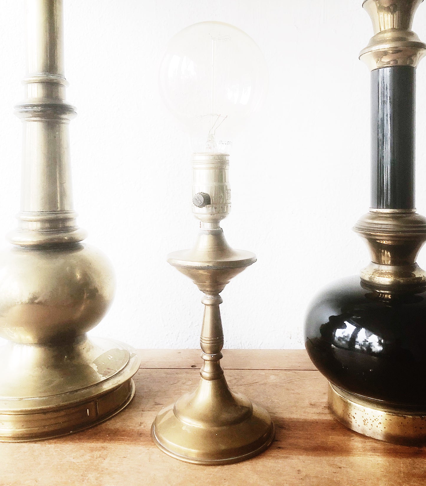 Vintage Solid Brass Lamp